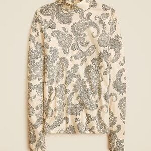 J. Crew Feather Turtleneck in Paisley